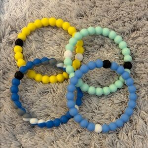 Lokai Silicone Bracelet Set of 4